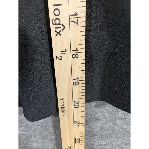 Cyntha Skirt Lined Black Pleated with Zipper Detail Womans Size 8 Flaw - Picture 9 of 12